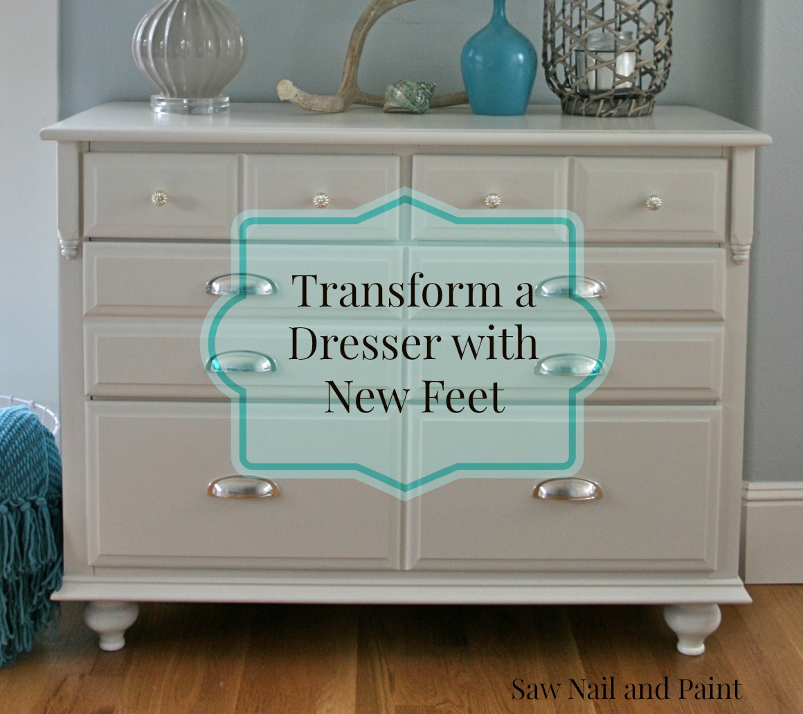 Traditional Maple Dresser Makeover Tutorial On Adding Feet To A