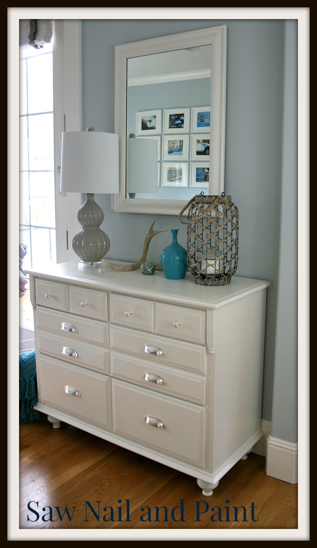 White dresser with mirror 2